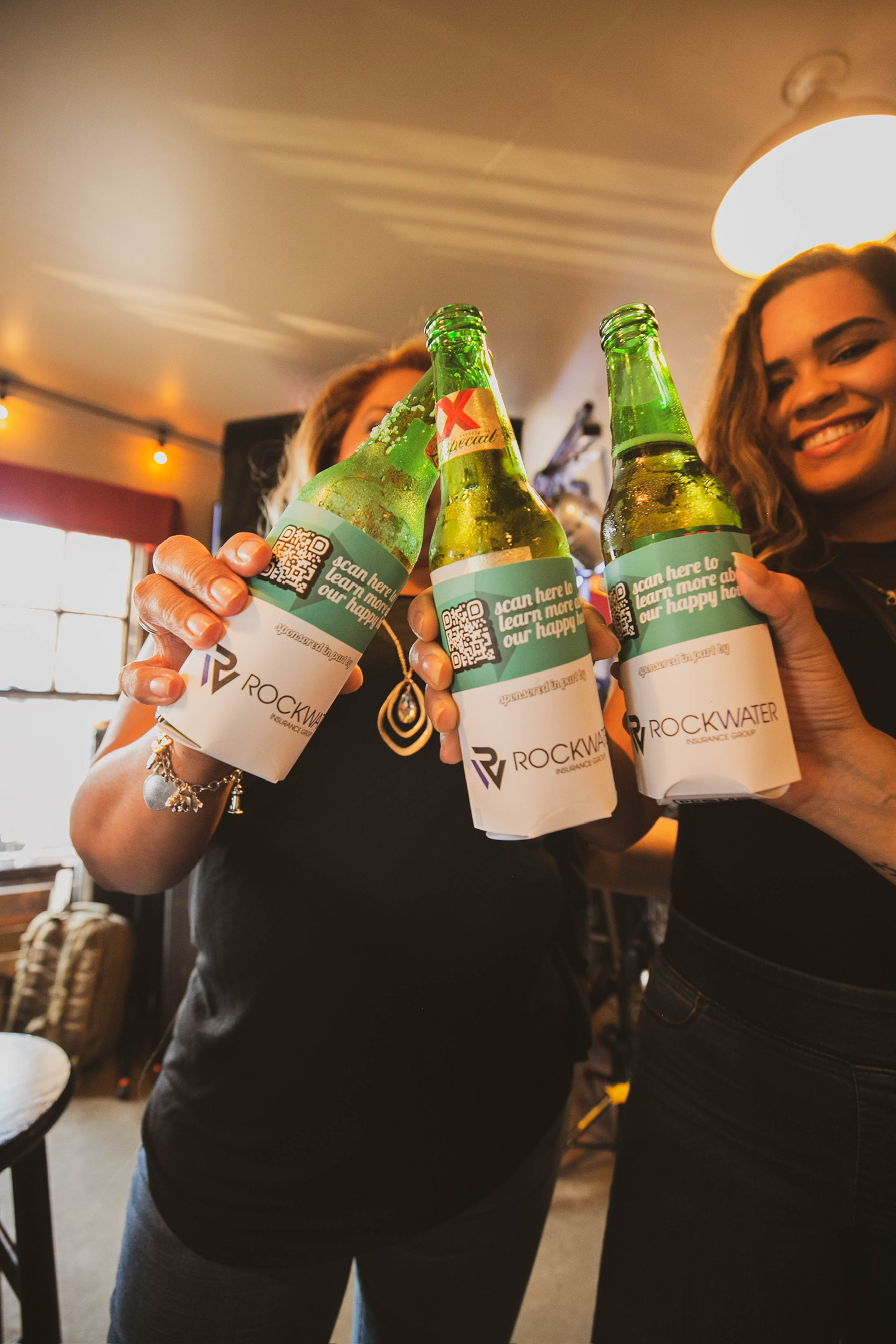Drink sleeves for happy hours and team events