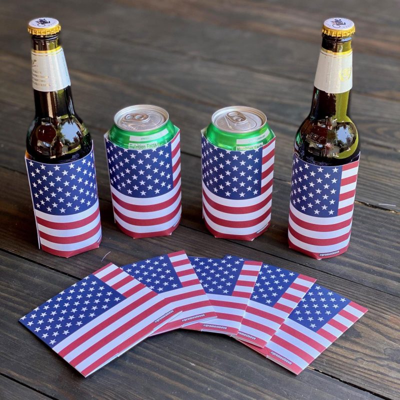 American Flag Drink Sleeves